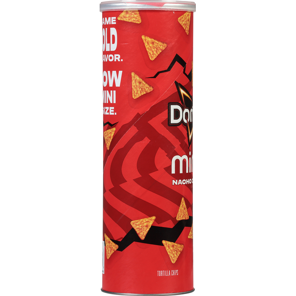Doritos Tortilla Chips, Nacho Cheese Flavored, Minis