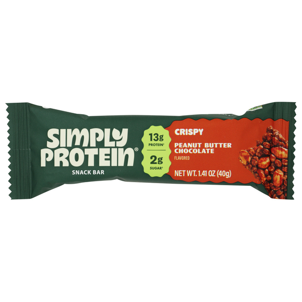 Simplyprotein Peanut Butter Chocolate Snack Bar (8Pk X Single Serve)