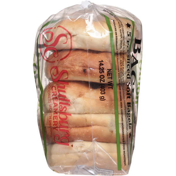 Shullsburg Creamery Presliced Onion Bagels
