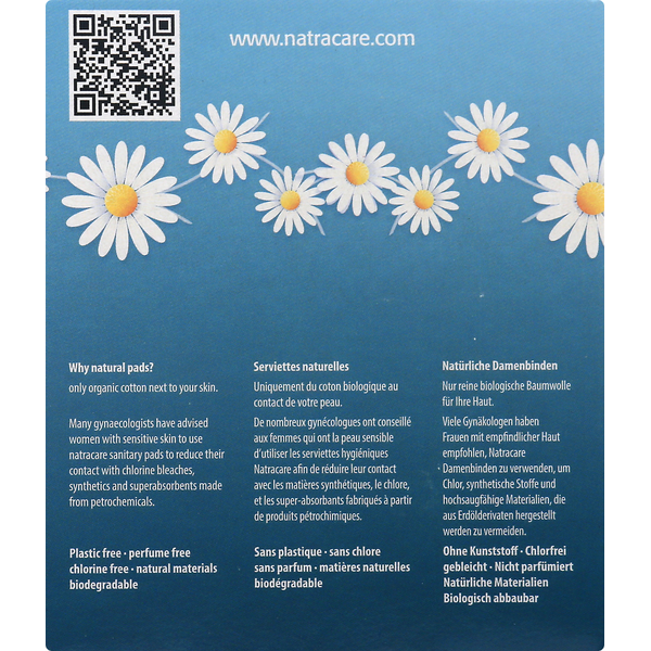 Natracare Pads, Ultra, Regular, Organic