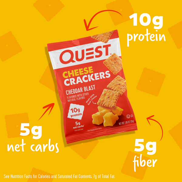 Quest Cheese Crackers, Cheddar Blast