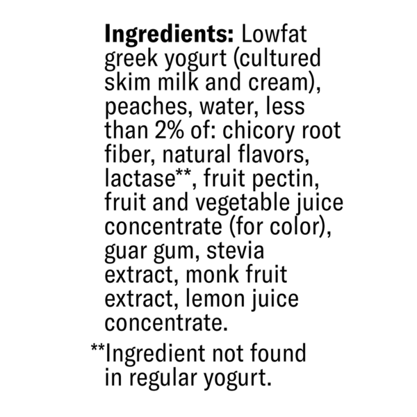 Chobani Zero Added Sugar Greek Yogurt Peaches & Cream Protein Drink