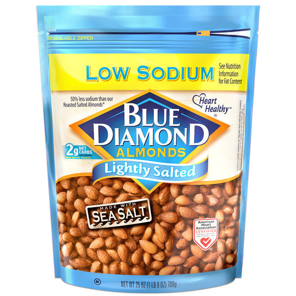 Blue Diamond Almonds, Lightly Salted - Low Sodium