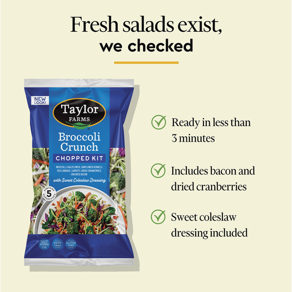 Taylor Farms Broccoli Crunch Chopped Salad Kit