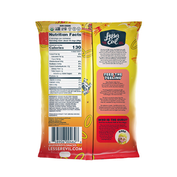 LesserEvil Organic Moonions, Hyperspace Hot Onion