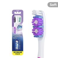 Oral-B 3D White Vivid Manual Toothbrushes, Soft Br...
️