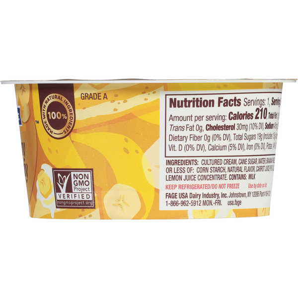 FAGE Banana Cultured Cream Dessert
