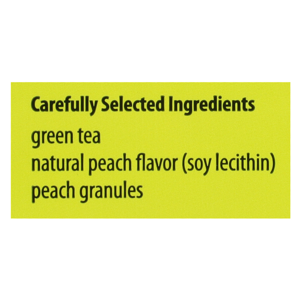 Bigelow Green Tea, with Peach, Tea Bags
