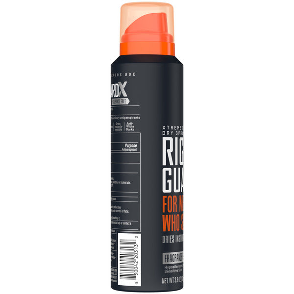 Right Guard Xtreme Defense Fragrance Free Dry Spray