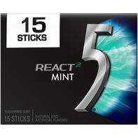 5 GUM React Mint Sugar Free Chewing Gum Pack️