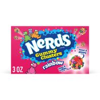 NERDS Gummy Clusters Candy Rainbow Crunchy And Gummy