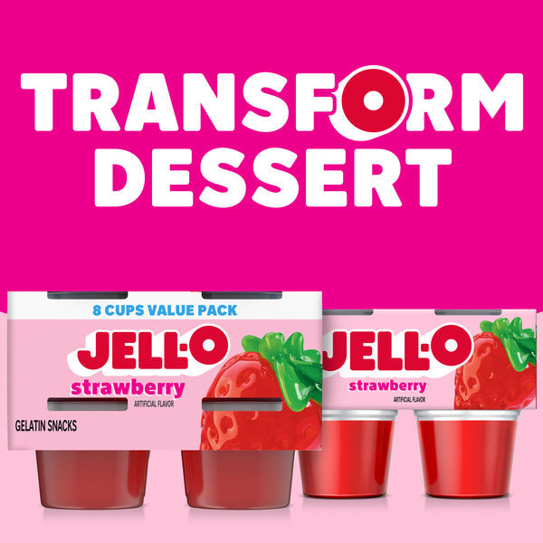 Jell-O Strawberry Refrigerated Gelatin