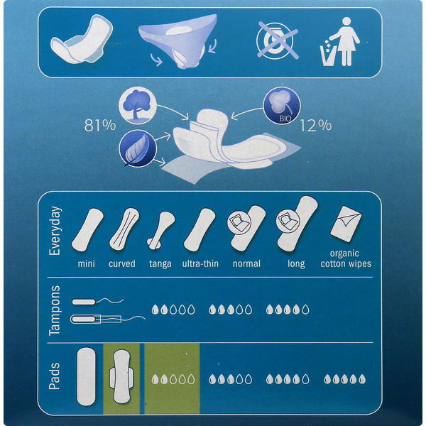 Natracare Pads, Ultra, Regular, Organic