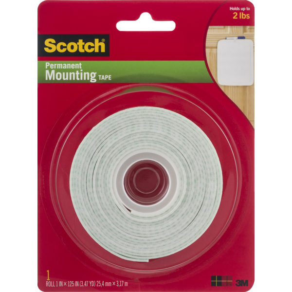 Scotch Mounting Tape, Heavy Duty