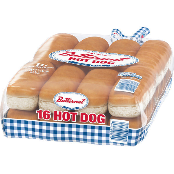 Butternut White Hot Dog Buns