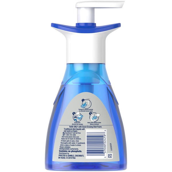 Dawn Platinum Erasing Dish Foam, Fresh Rapids Scent