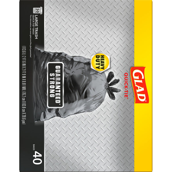 Glad Quick-Tie Large Trash Bags