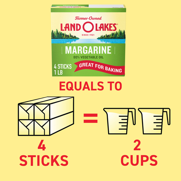 Land O Lakes Margarine Sticks, Made with Vegetable Oil