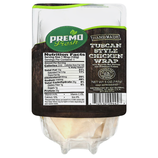Premo Tuscan Style Chicken Wrap