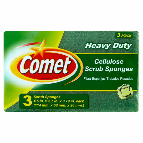 Comet Heavy Duty Cellulose Scrub Sponges
