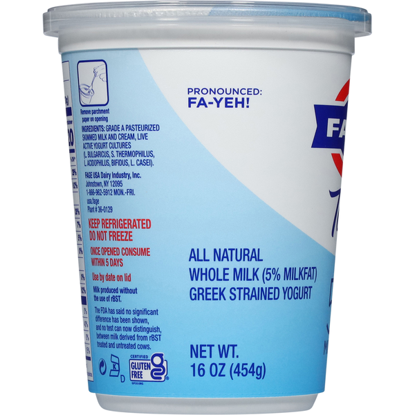 FAGE 5%, Plain Greek Yogurt