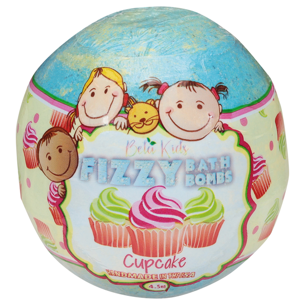 BELA Bath Bombs, Cupcake, Fizzy