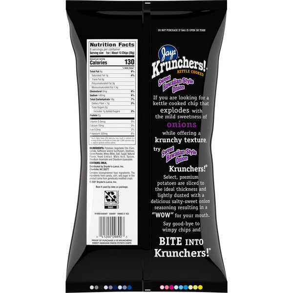 Krunchers Sweet Hawaiian Style Onion Kettle Chips