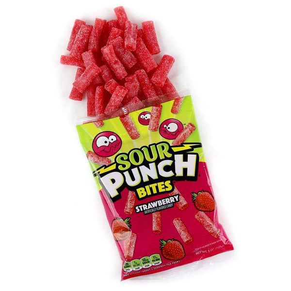 Sour Punch Strawberry Fruit Flavored, Chewy Candy