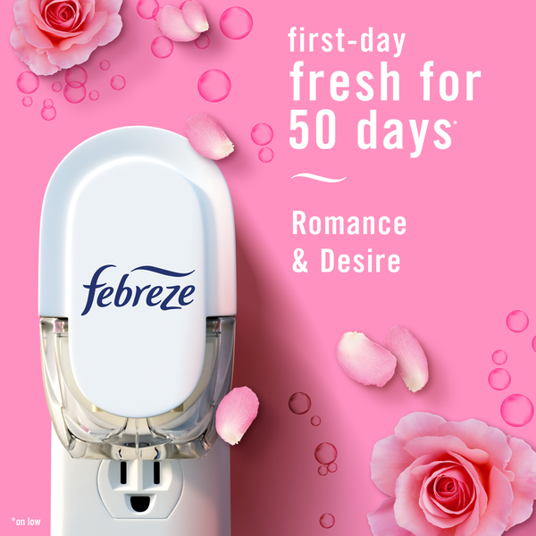 Febreze Plug In Air Freshener Scented Oil Refill, Romance & Desire Scent