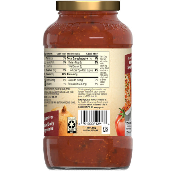 Prego Italian Sausage and Garlic Meat Sauce