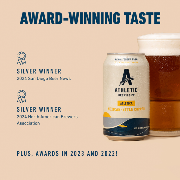 Athletic Brewing Co. Non-Alcoholic Cerveza Atletica, Light Copper