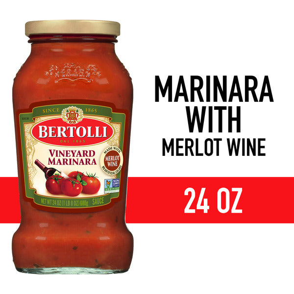 Bertolli Vineyard Marinara with Merlot Wine Sauce DestGlow