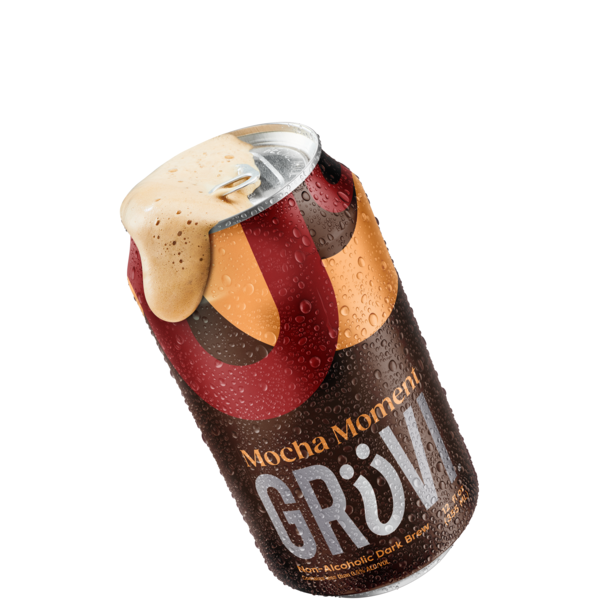 Grüvi Non-Alcoholic Mocha Nitro Stout, Beer