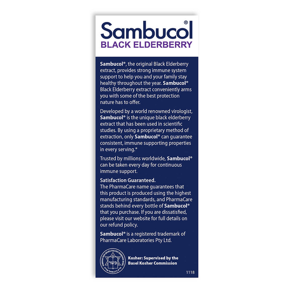 Sambucol Black Elderberry Original Immune Support Syrup