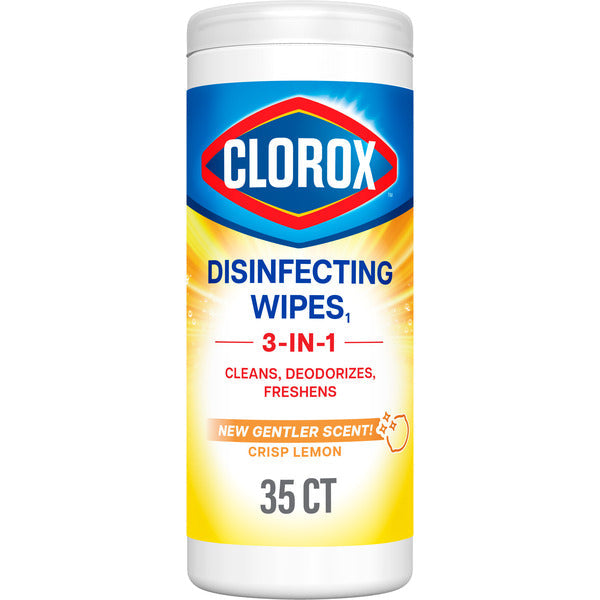 Clorox Disinfecting Wipes, Bleach Free Cleaning Wipes, Crisp Lemon