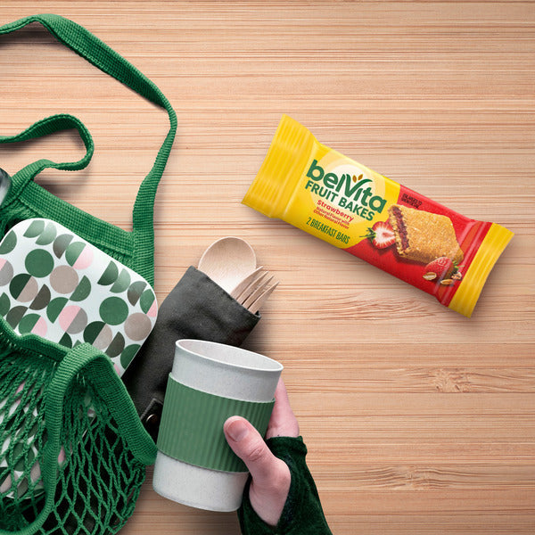 BELVITA Strawberry, Soft Baked Breakfast Bars 7.05 oz