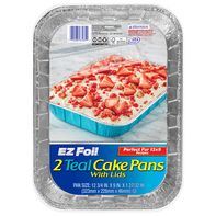 Hefty EZ Foil Teal Cake Pans with Lids️