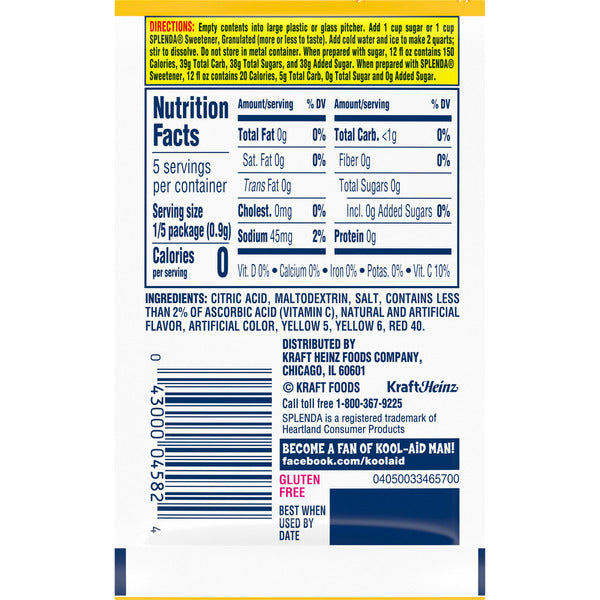 Kool-Aid Unsweetened Peach Mango Artificially Flavored Powdered Soft Drink Mix