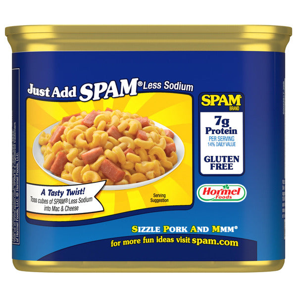 SPAM Canned Meat 25 Percent Less Sodium