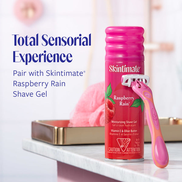 Skintimate Skin Therapy Raspberry Rain Womens Disposable Razors