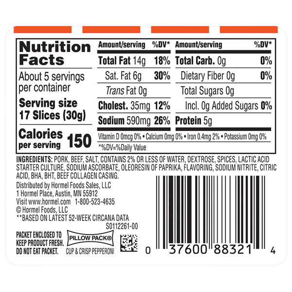 HORMEL Pepperoni Cup &