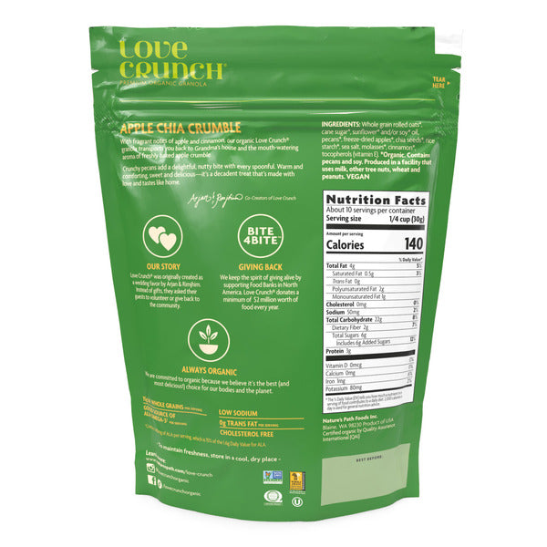 Love Crunch Organic Love Crunch Granola Apple Chia Crumble