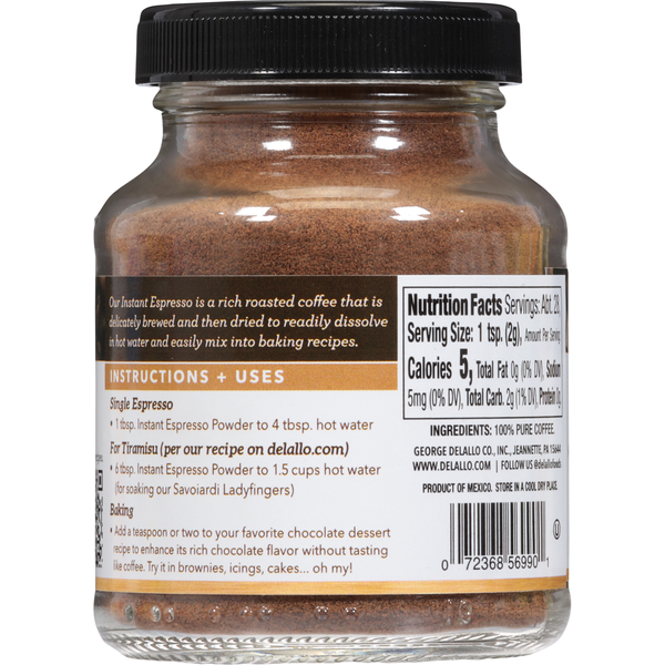 DeLallo Instant Espresso Powder