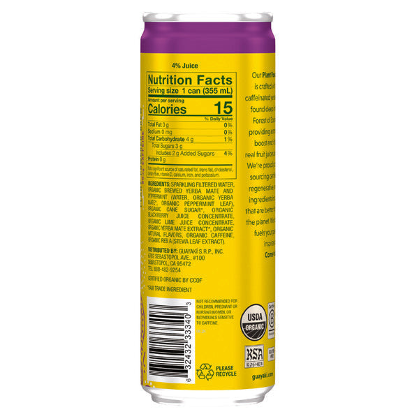 Yerba Madre Organic Yerba Mate Sparkling Berrymint Bliss