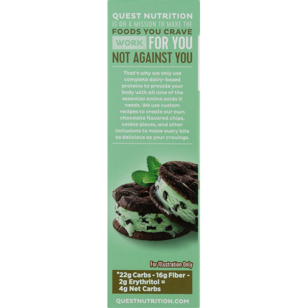 Quest Protein Bar, Mint Chocolate Chunk Flavor