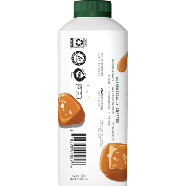 Chobani Coffee Creamer, Zero Sugar, Salted Caramel