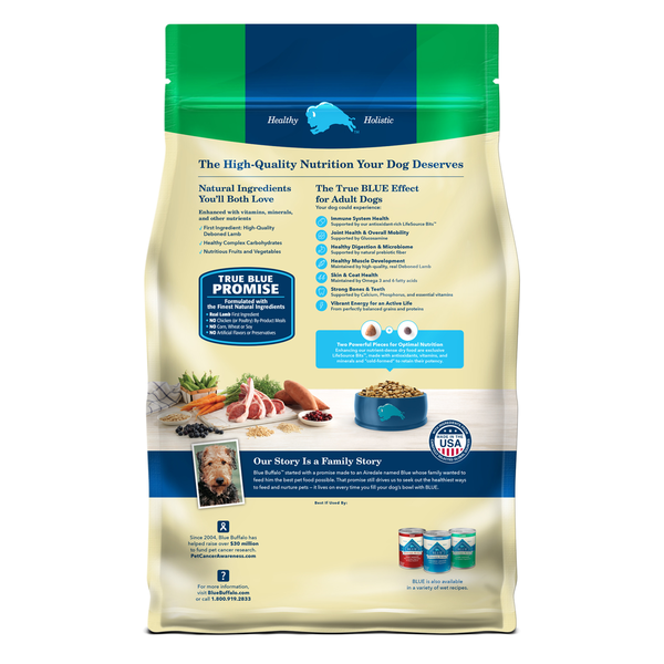 Blue Buffalo Life Protection Formula Natural Adult Dry Dog Food, Lamb and Brown Rice