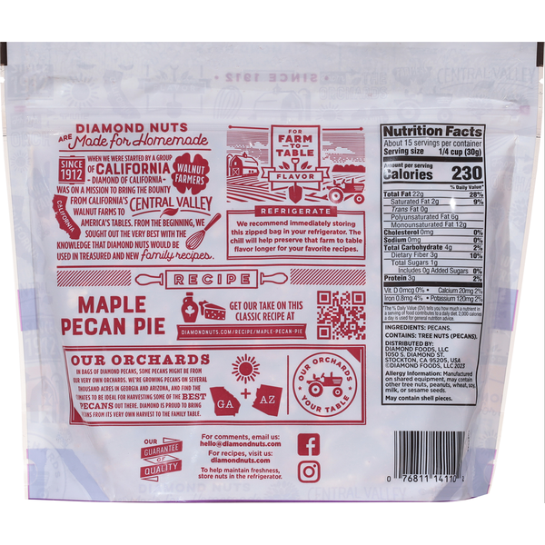 Diamond Pecan Halves