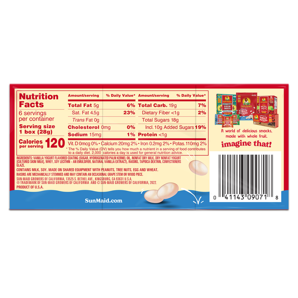 Sun-Maid Vanilla Yogurt Covered Raisins