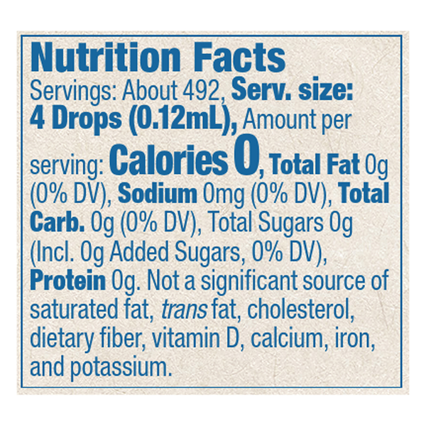 NOW BetterStevia Liquid Sweetener, Zero-Calorie, French Vanilla